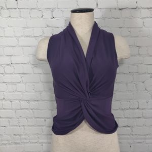 3/$25 Express Twist Front Sleeveless Purple Top